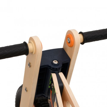 Bicicletă de echilibru pentru copii, imprimeu și portocaliu - Img 6