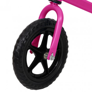 Bicicletă pentru echilibru 12 inci, cu roți, roz - Img 4