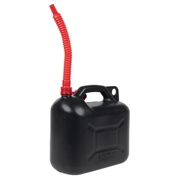 Bidon de combustibil, pipă flexibilă, 3 buc. negru 10 L plastic - Img 2