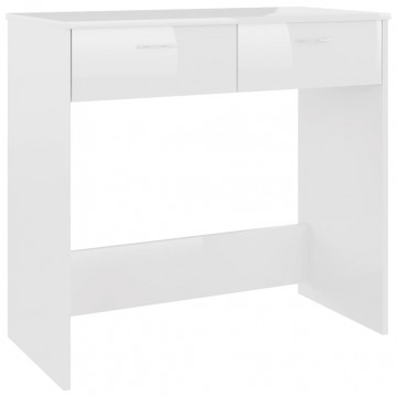 Birou, alb extralucios, 80 x 40 x 75 cm, PAL - Img 2