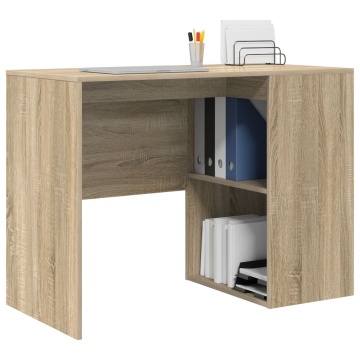 birou de scris stejar Sonoma Plăci aglomerate Mic Birou modern - Img 3