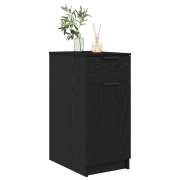 Birou dulap în stejar negru - 33x50x75 cm - Fabricat din lemn ingineresc - Img 3
