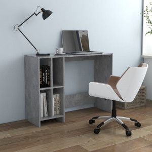 Birou Notebook, gri beton, 102,5x35x75 cm, PAL - Img 1