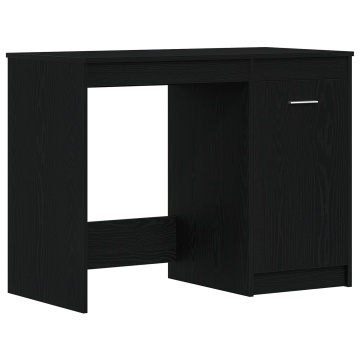 Birou, stejar negru, 100x50x76 cm, lemn prelucrat - Img 2