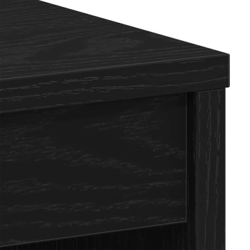 Birou Stejar negru 90x40x72 cm Lemn prelucrat - Img 7