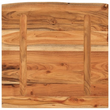 Blat de baie, 60x60x2,5 cm, pătrat, lemn masiv acacia - Img 8