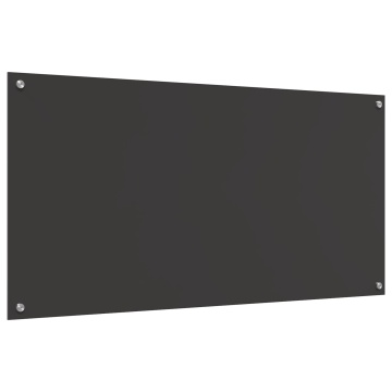 Blat de bucătărie Gri închis 120x60x0,6 cm din sticlă securizată - Img 4