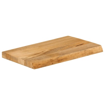 Blat de masă contur organic 40x20x3,8 cm lemn masiv de mango - Img 2