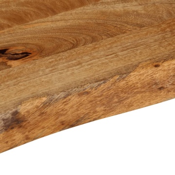 Blat de masă contur organic 40x20x3,8 cm lemn masiv de mango - Img 6