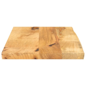 Blat de masă margine naturală, 40x20x2,5 cm, lemn masiv mango - Img 4