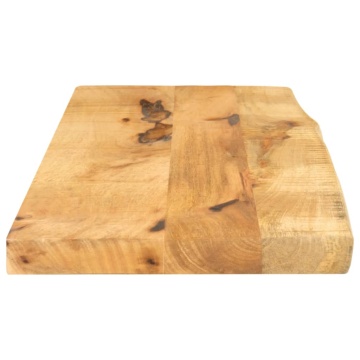 Blat de masă margine naturală, 70x20x2,5 cm, lemn masiv mango - Img 4