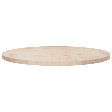 Blat de masă, Ø70x2,5 cm, lemn masiv de pin - Img 2