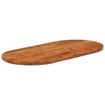 Blat de masă oval, 100x50x2,5 cm, lemn masiv de acacia - Img 3