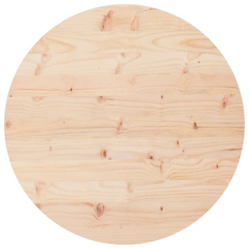 Blat de masă rotund, Ø90x3 cm, lemn masiv de pin - Img 2