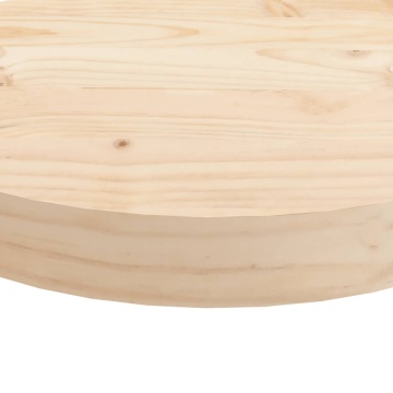 Blat de masă rotund, Ø90x3 cm, lemn masiv de pin - Img 7