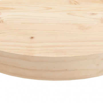 Blat de masă rotund, Ø90x3 cm, lemn masiv de pin - Img 7
