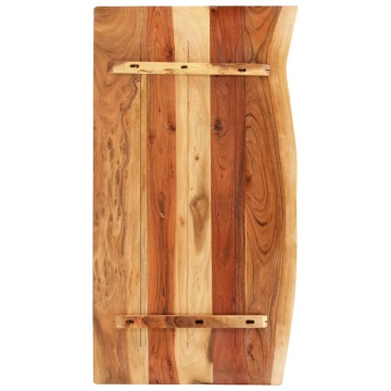 Blat lavoar de baie, 100x52x2,5 cm, lemn masiv de acacia - Img 2