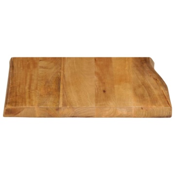 Blat masă cu margini, 60x60x3,8 cm, lemn masiv mango - Img 4