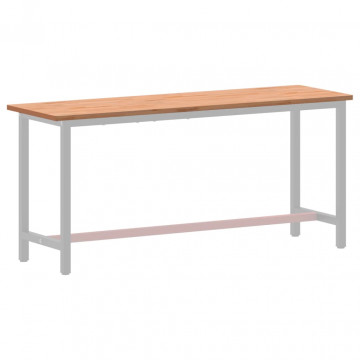 Blat pentru banc de lucru, 180x55x2,5 cm, lemn masiv de fag - Img 3