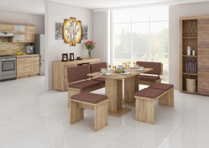 Bond (Set Mobilier Bucatarie Mare) Eco Brown/Cr.Golden& - Img 1