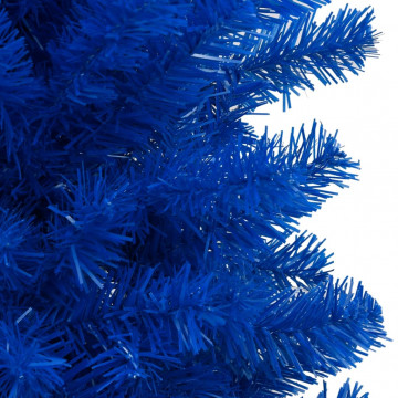 Brad Crăciun pre-iluminat cu set globuri, albastru, 240 cm, PVC - Img 3