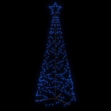 Brad de Crăciun conic, 200 LED-uri, albastru, 70x180 cm - Img 4