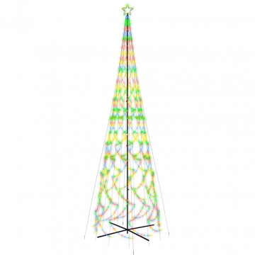 Brad de Crăciun conic, 3000 LED-uri, multicolor, 230x800 cm - Img 2