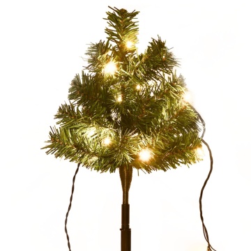 Brazi de Crăciun de alee, 6 buc., LED-uri alb calde, 45 cm, PVC - Img 8