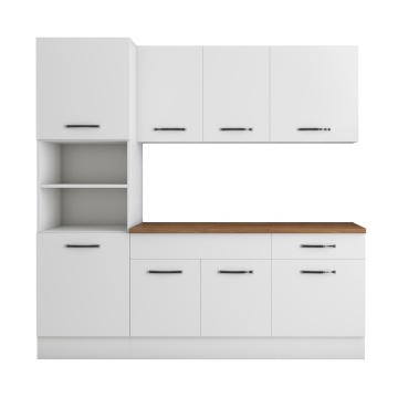 Bucatarie Sofia 200 cm, Alb, Blat termic nuc, Corp cuptor incorporabil - Img 5