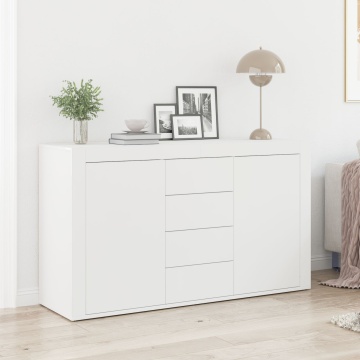 Bufet Alb Alb Lemn 120 x 36 x 69 cm Depozitare Bufet Alb - Img 1