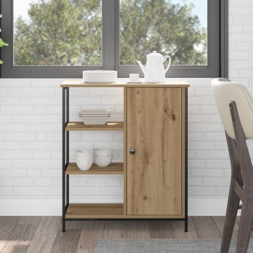 Bufet Artisan Stejar 70x30x80 cm Lemn prelucrat - Img 1