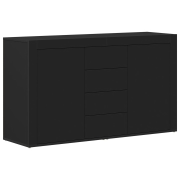 bufet Negru Lemn prelucrat 120 x 36 x 69 cm Depozitare Bufet - Img 2