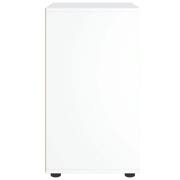 Bufetă „VISNES” alb 60x40x73 cm lemn prelucrat - Img 6