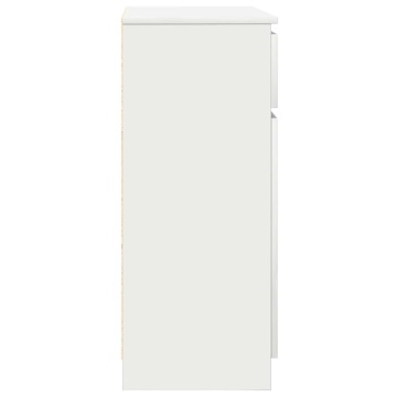Bufetă cu sertar alb 71x35x84 cm din lemn prelucrat - Img 6