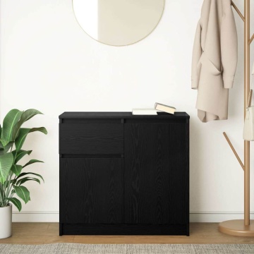 Bufetă cu sertar Stejar negru 71x35x65 cm Lemn prelucrat - Img 3