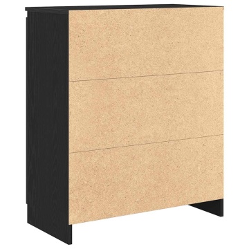 Bufetă cu sertare Stejar negru 71x35x84 cm Lemn prelucrat - Img 7