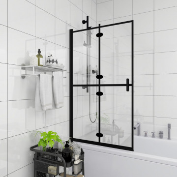 Cabină de duș pliabilă, negru, 120x140 cm, ESG - Img 3