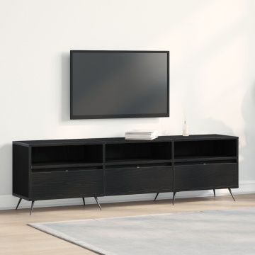 Cabinet TV Negru 150x30x44,5 cm Lemn prelucrat - Img 1