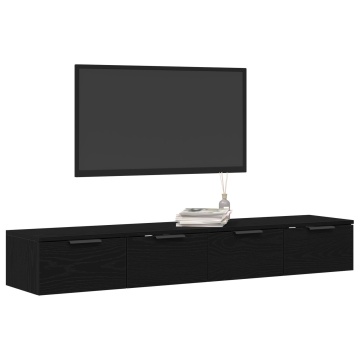 Cabițe 2 piese Stejar negru 68x30x20 cm Lemn prelucrat - Img 3