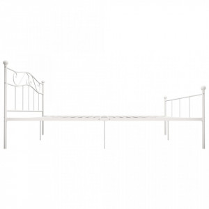 Cadru de pat, alb, 180 x 200 cm, metal - Img 4