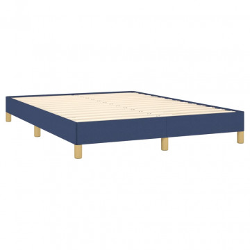 Cadru de pat, albastru, 160 x 200 cm, material textil - Img 4