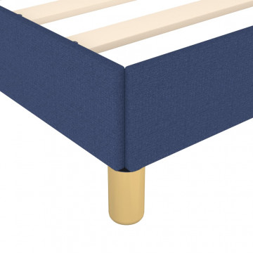 Cadru de pat, albastru, 160 x 200 cm, material textil - Img 6