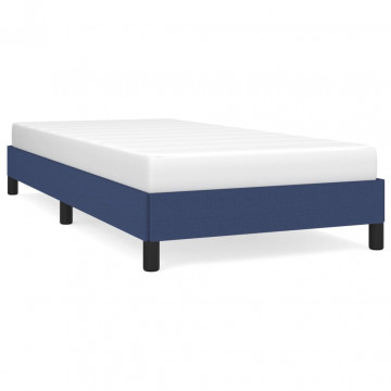 Cadru de pat, albastru, 80x200 cm, material textil - Img 2