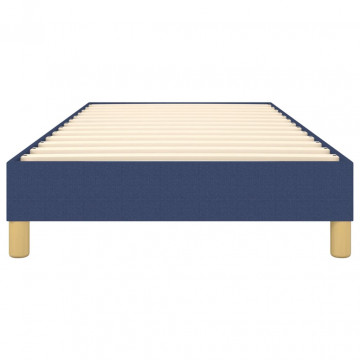Cadru de pat box spring, albastru, 100x200 cm, textil - Img 8