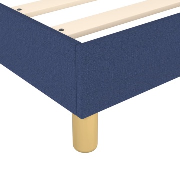 Cadru de pat box spring, albastru, 90x190 cm, textil - Img 6