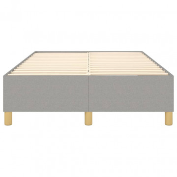 Cadru de pat box spring, gri deschis, 120x200 cm, textil - Img 8