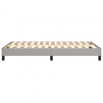 Cadru de pat box spring, gri deschis, 120x200 cm, textil - Img 5