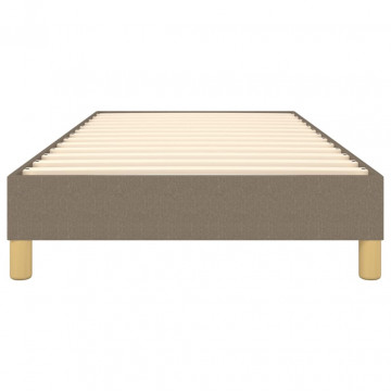 Cadru de pat box spring, gri taupe, 90x200 cm, textil - Img 8