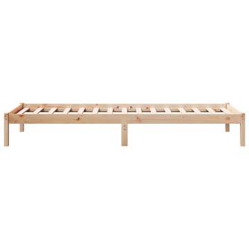 Cadru de pat foarte lung fără saltea, 90x220 cm, lemn masiv pin - Img 8
