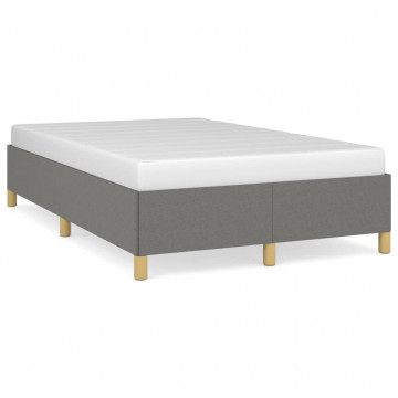 Cadru de pat, gri închis, 120x190 cm, material textil - Img 1